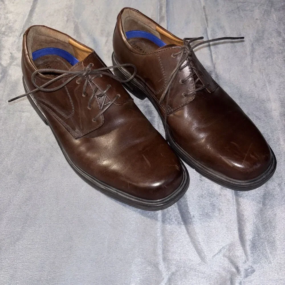 Florsheim Men's Brown Leather Oxford Shoes Size 8.5 D Comfortech Lace Up